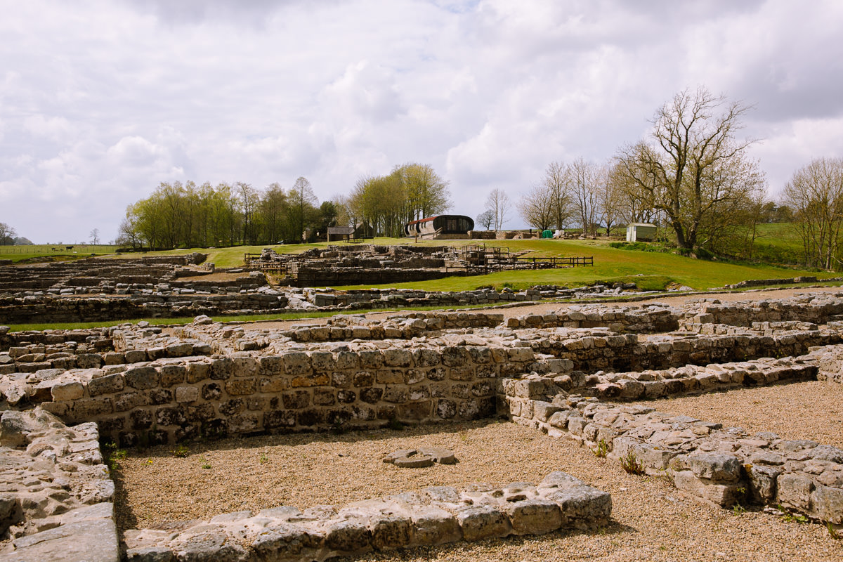 The foundations of a Roman site