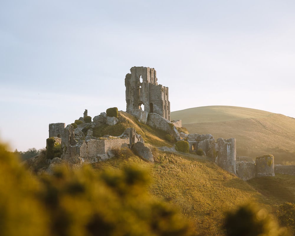 Corfe Castle on the Jurassic Coast