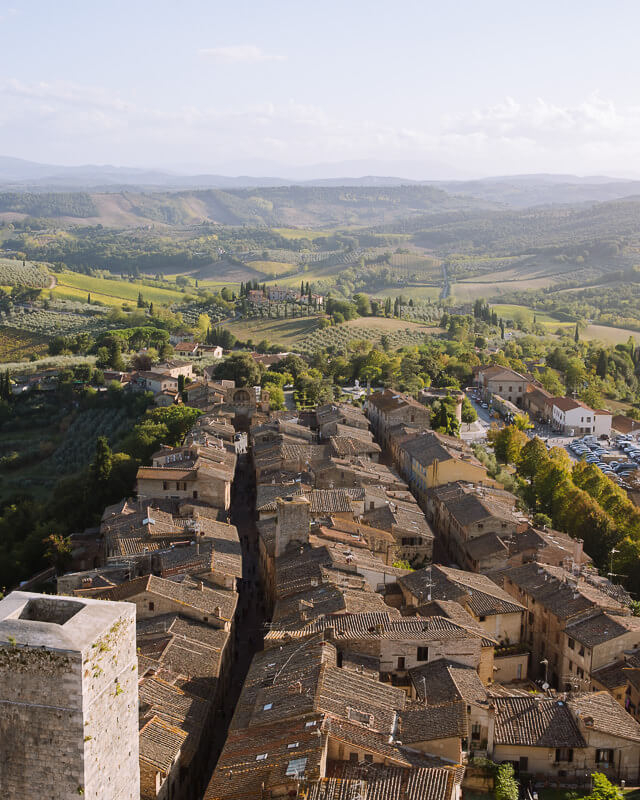View of San Gimignano from the towers