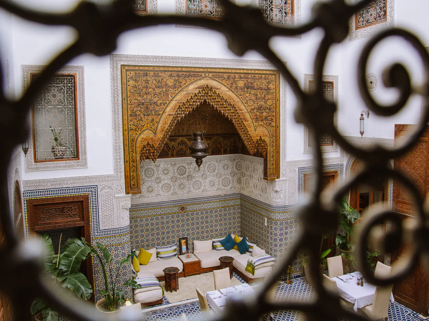 courtyard dinner hall dar roumana