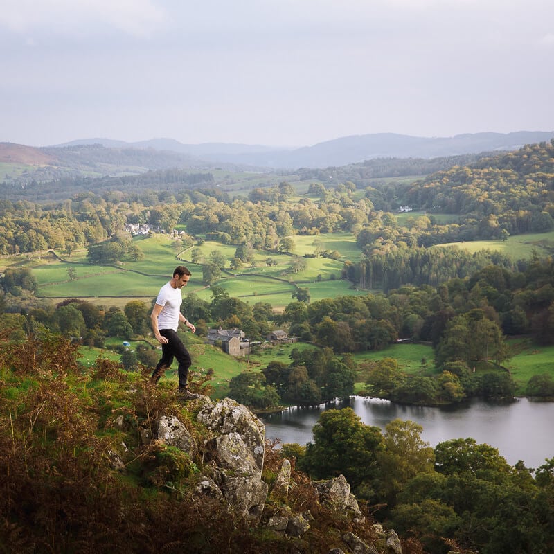 loughrigg walk lake district views