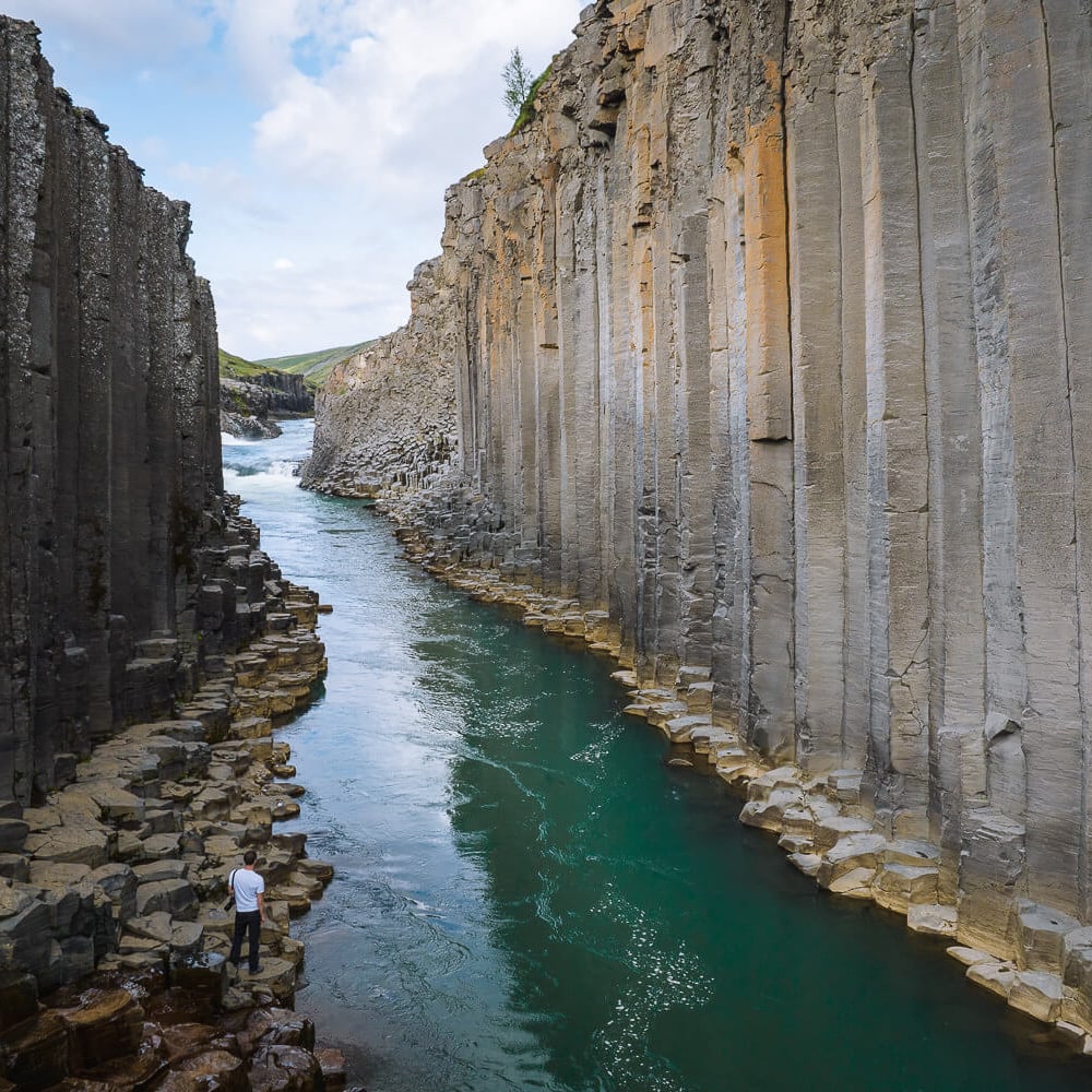 Studlagil Canyon basalt columns