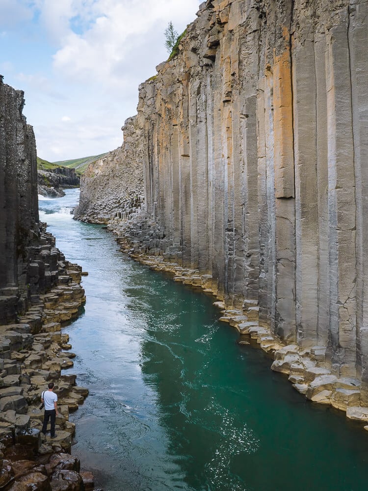 Studlagil Canyon basalt columns