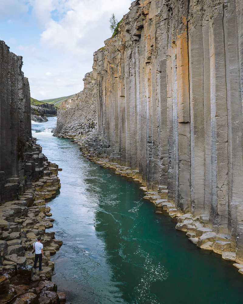 Studlagil Canyon basalt columns