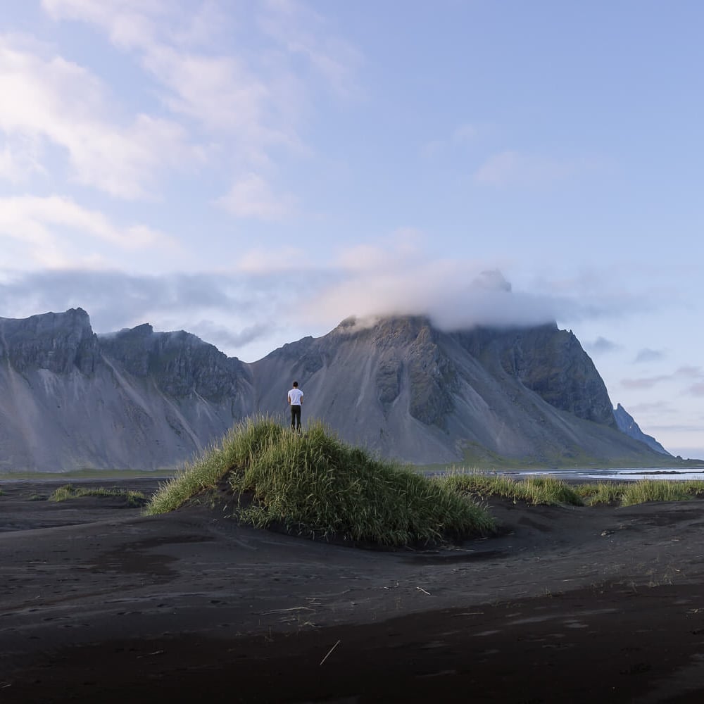 Batman mountain at Vestrahorn, Iceland