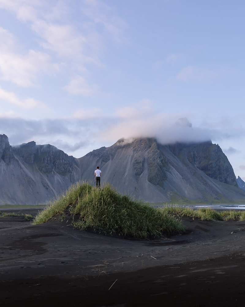 Batman mountain at Vestrahorn, Iceland