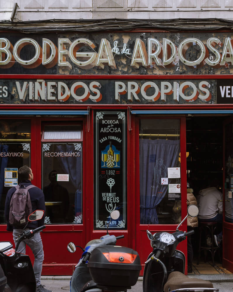 bodega malasana district madrid