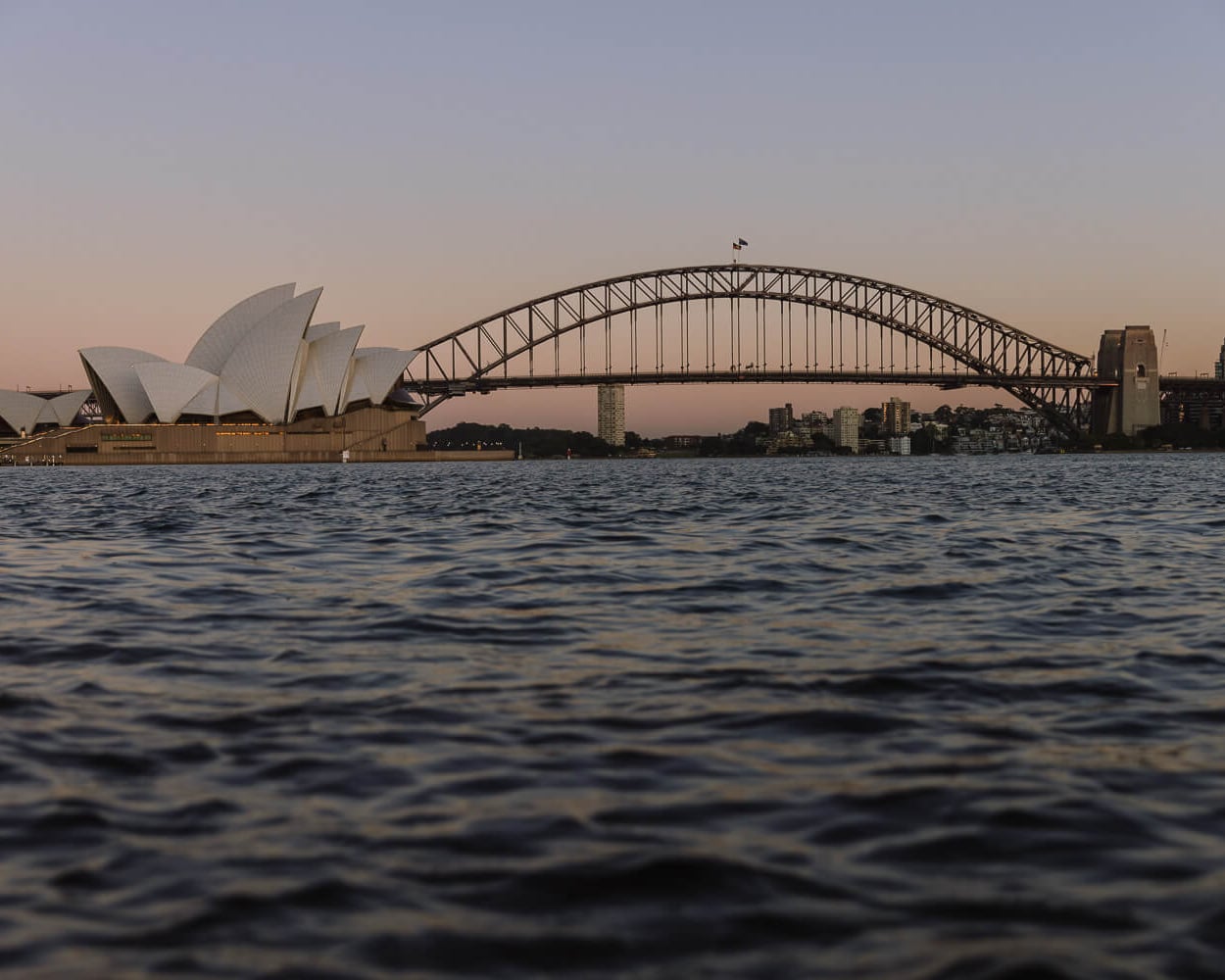 Sydney opera house and harbour bridge