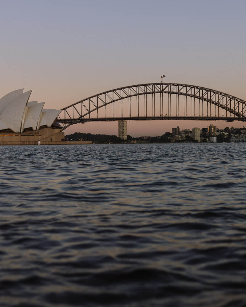 Sydney opera house and harbour bridge