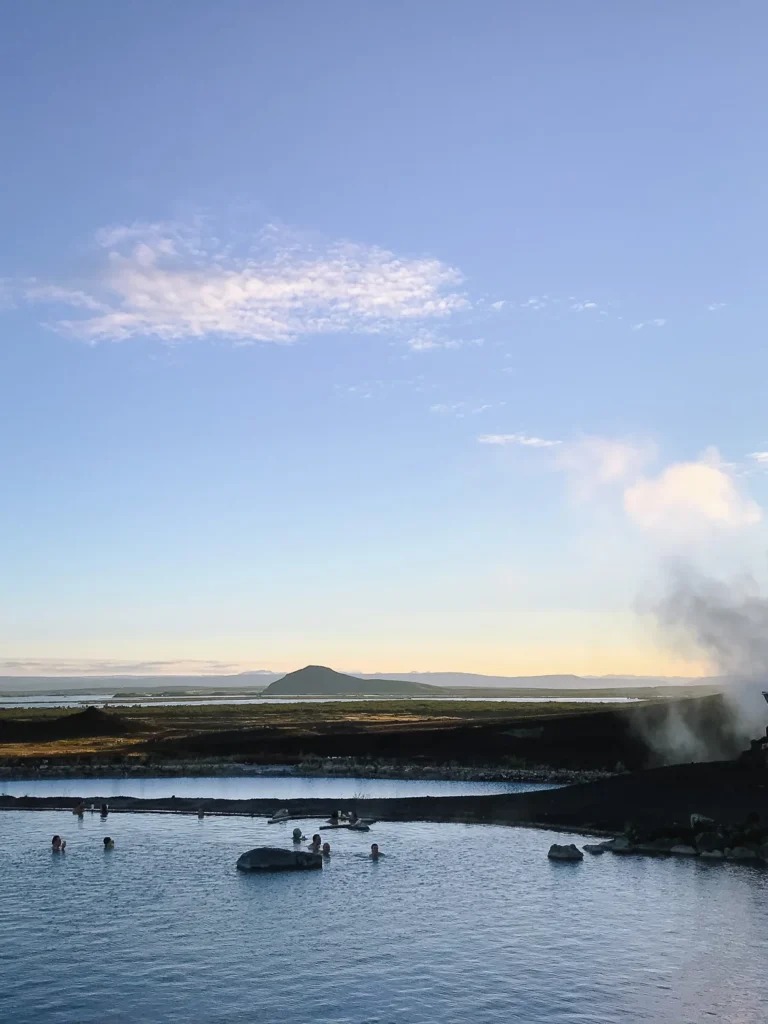 sunset myvatn nature baths