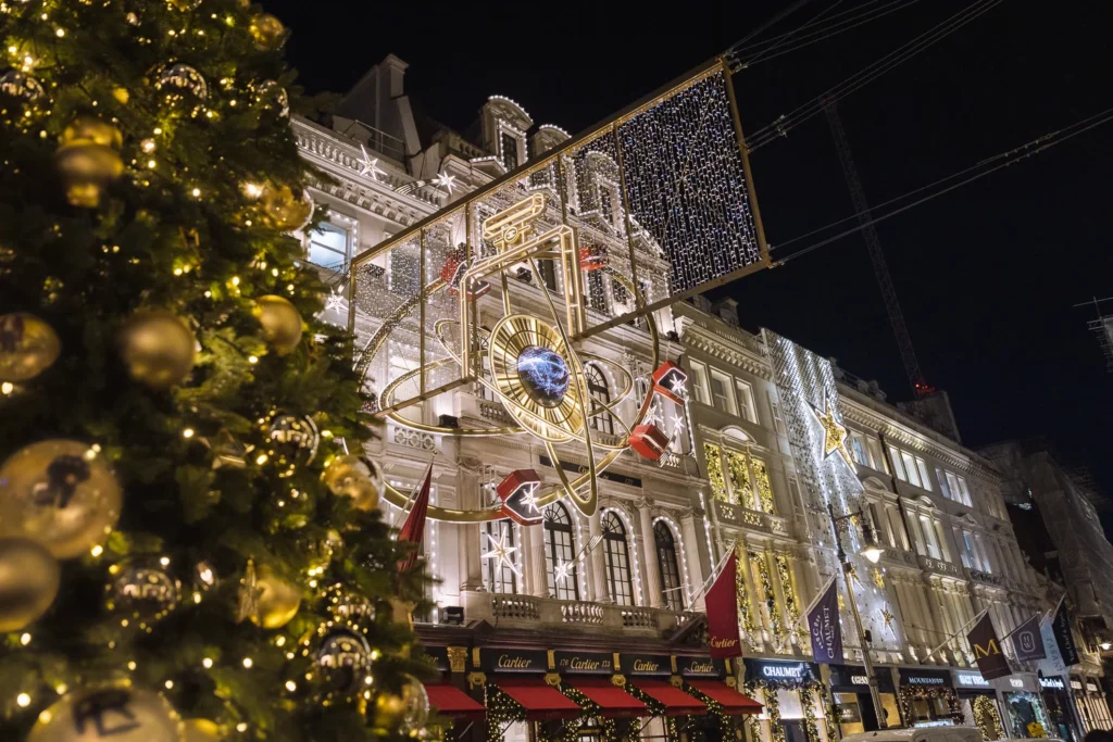 cartier store christmas london 2024