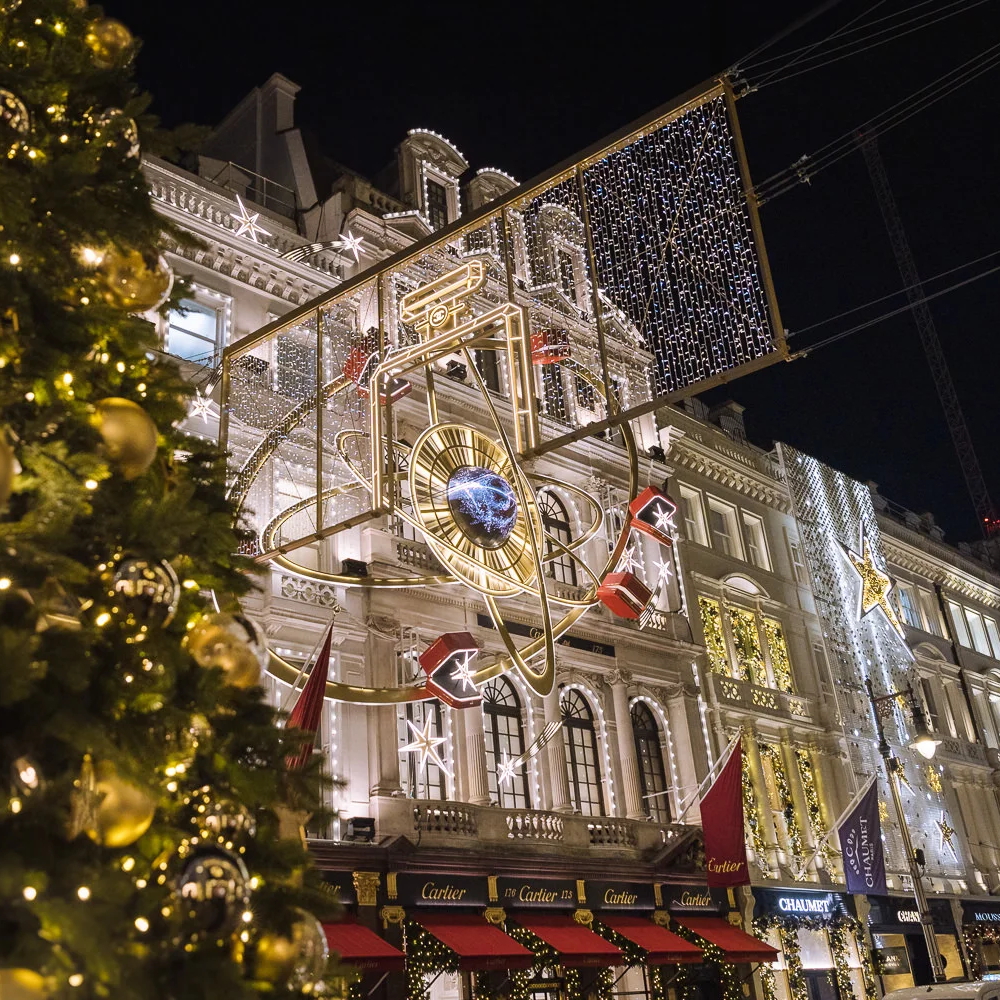 cartier store christmas london 2024
