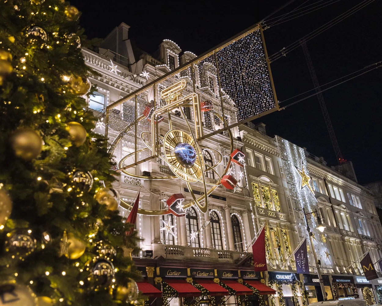 cartier store christmas london 2024
