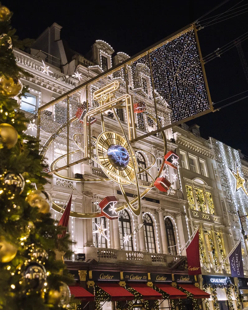 cartier store christmas london 2024