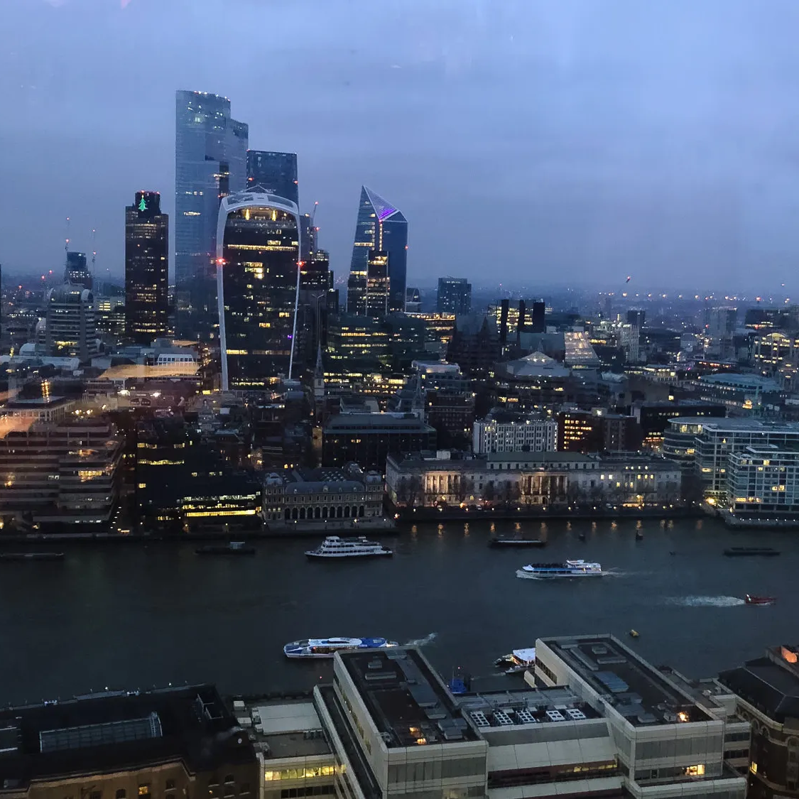 view from aqua shard