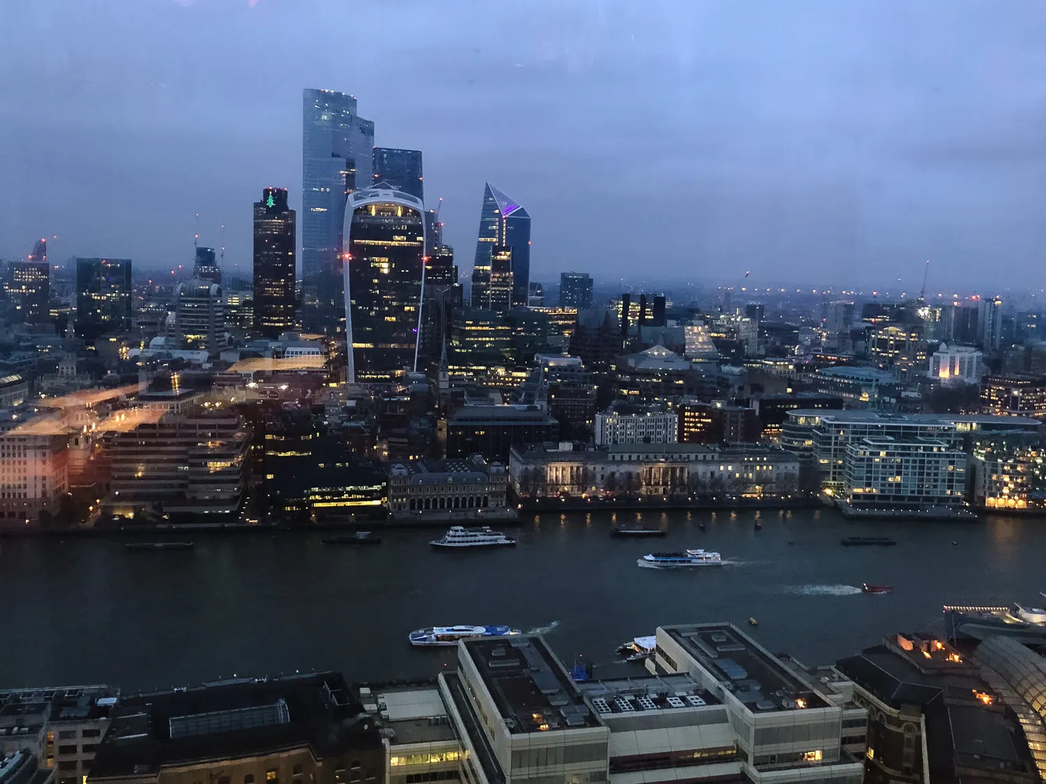 view from aqua shard