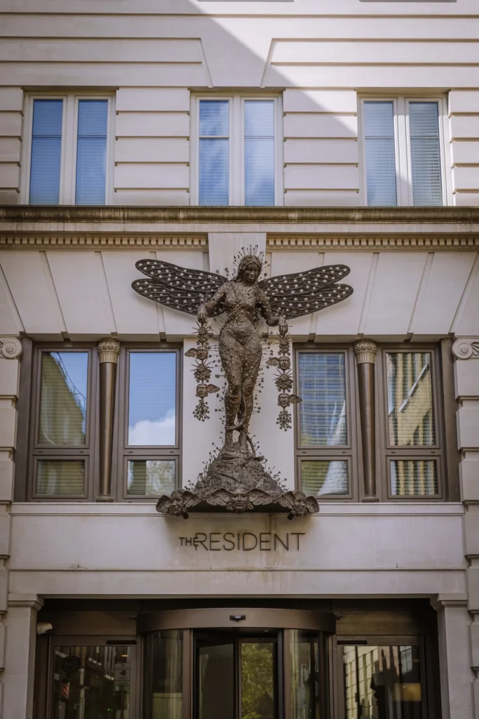 The facade of The Resident Hotel in Soho.