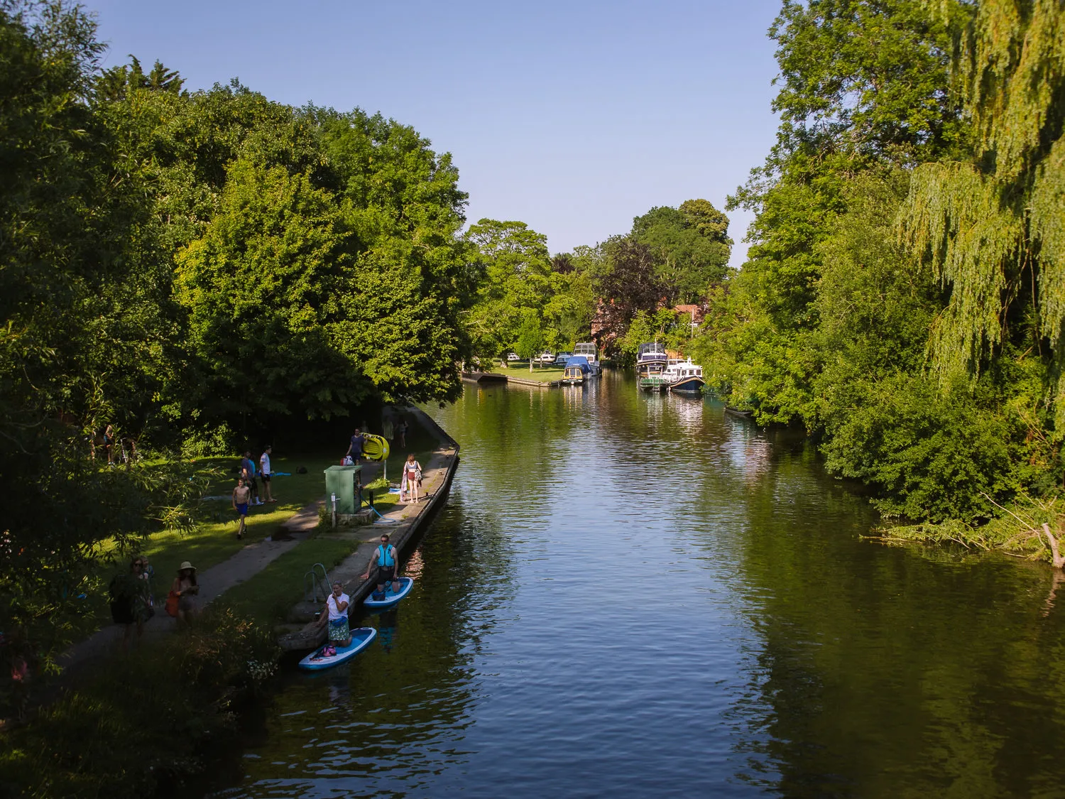 Wild Swimming in the River Thames at Hurley Lock