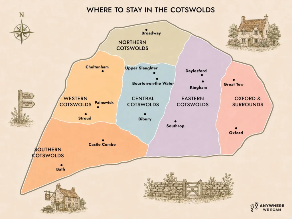 cotswolds area map anywhereweroam