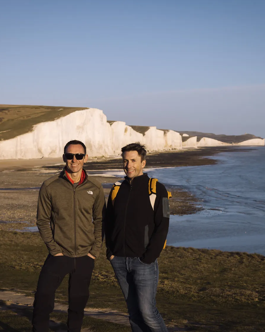 portrait overlooking cuckmere haven seven sisters