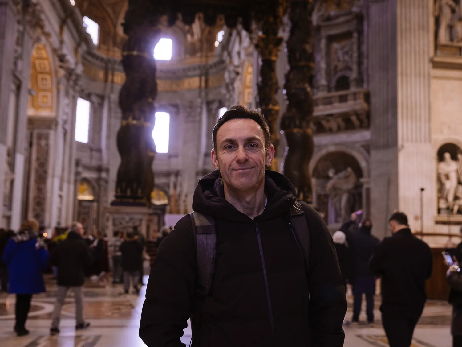 standing in st peters basilica