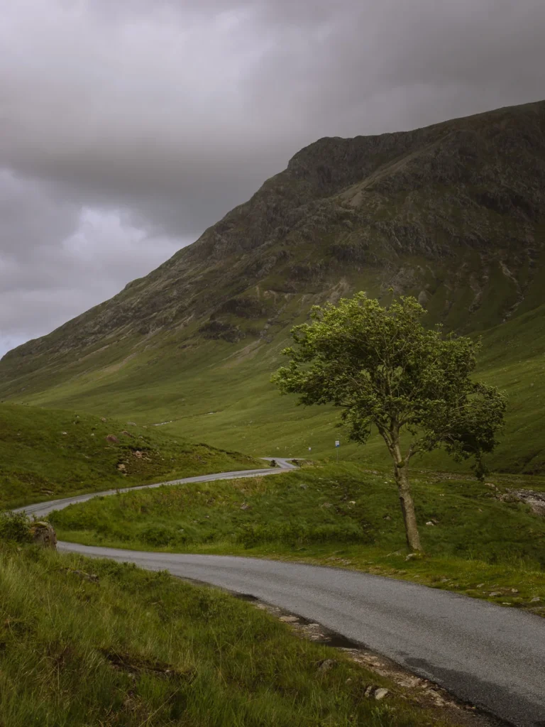 road in glencoe scottish highlands road trip