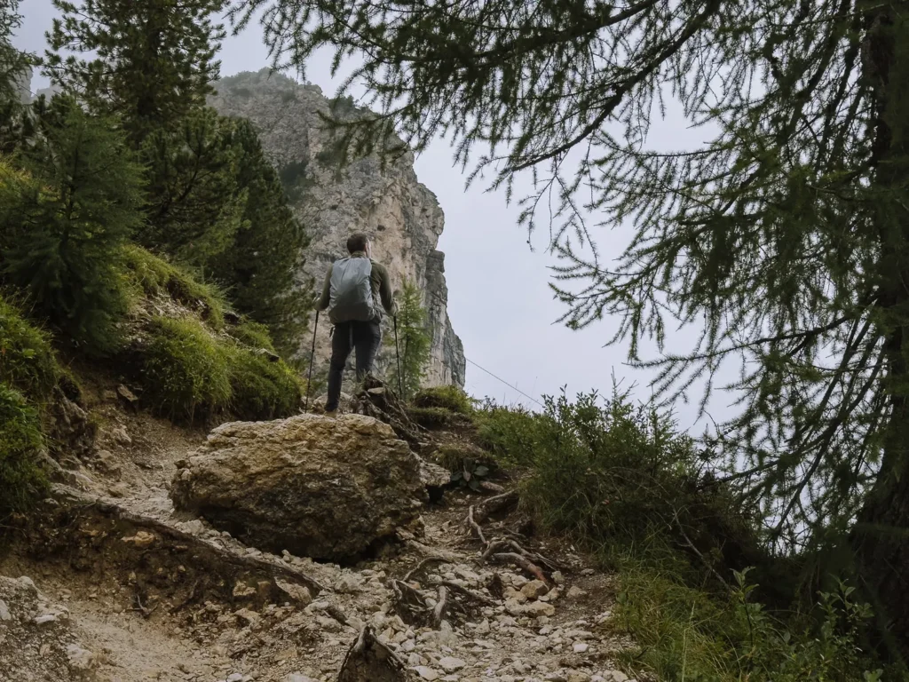 hike up to rifugio fratelli fonda savio