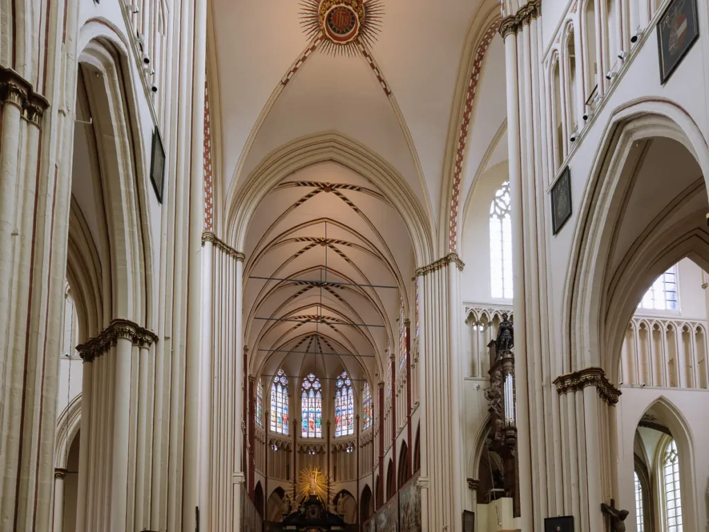 interior of st salvator cathedral bruges