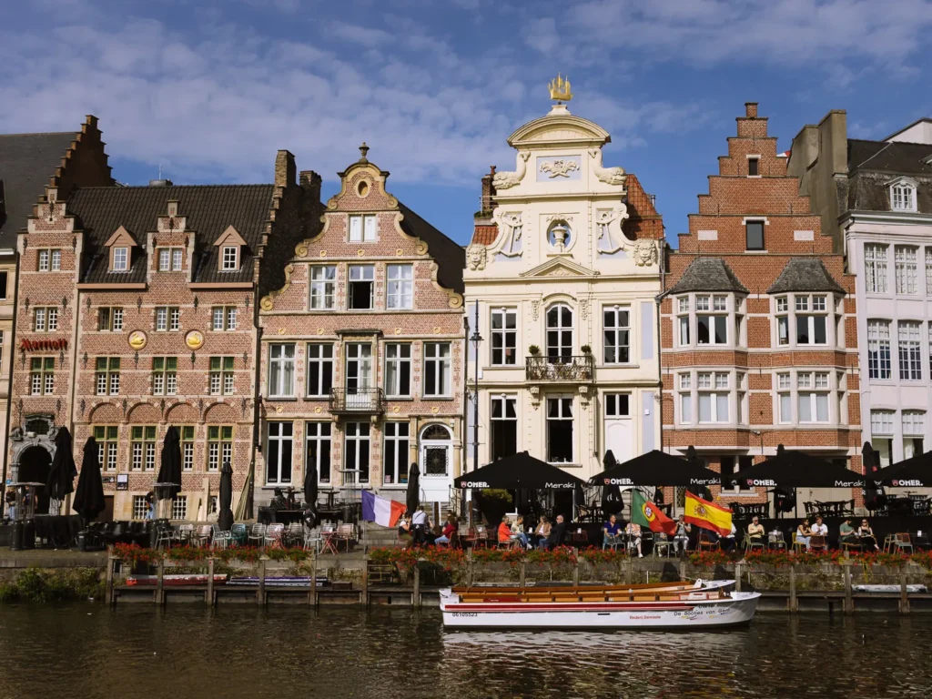 riverside market, Graslei in ghent