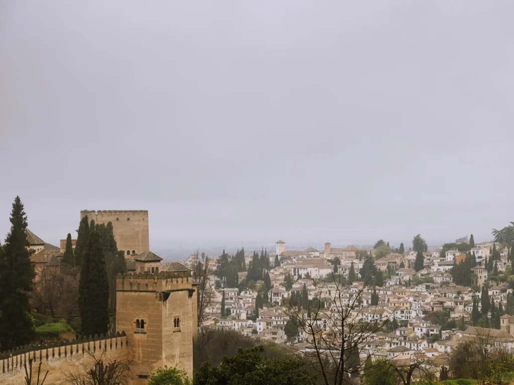 alhambra overlooking granada