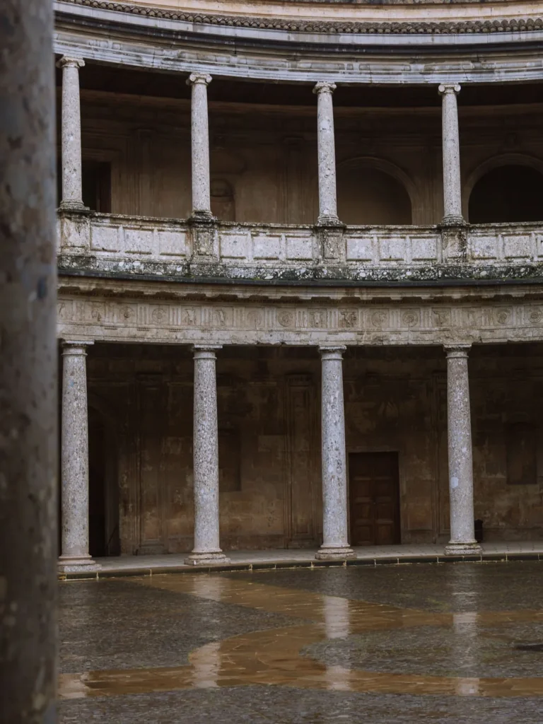 collanade levels palace of charles v alhambra granada