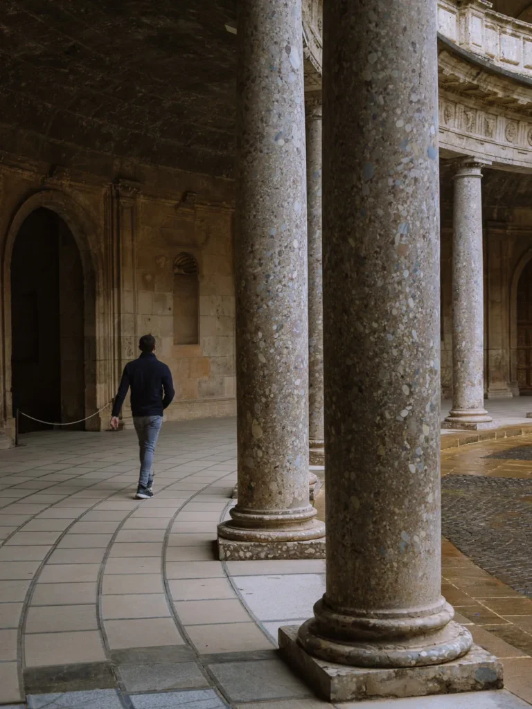 collanade levels palace of charles v alhambra granada