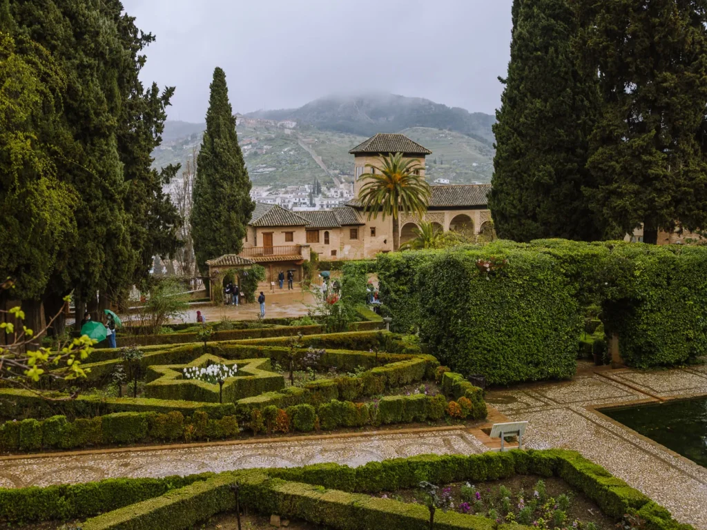 el partal gardens alhambra spain
