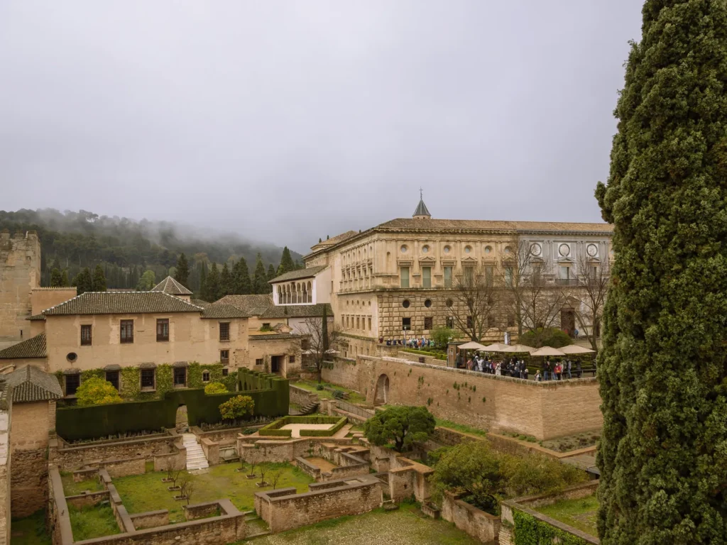 outside palace of charles v granada alhambra
