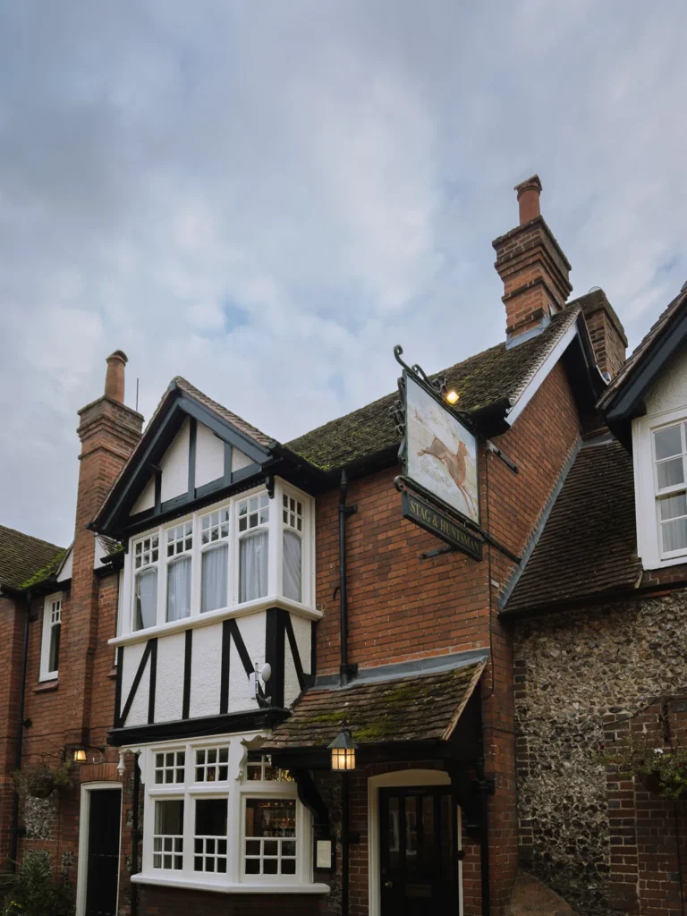 old pub in hambleden in the chilterns england