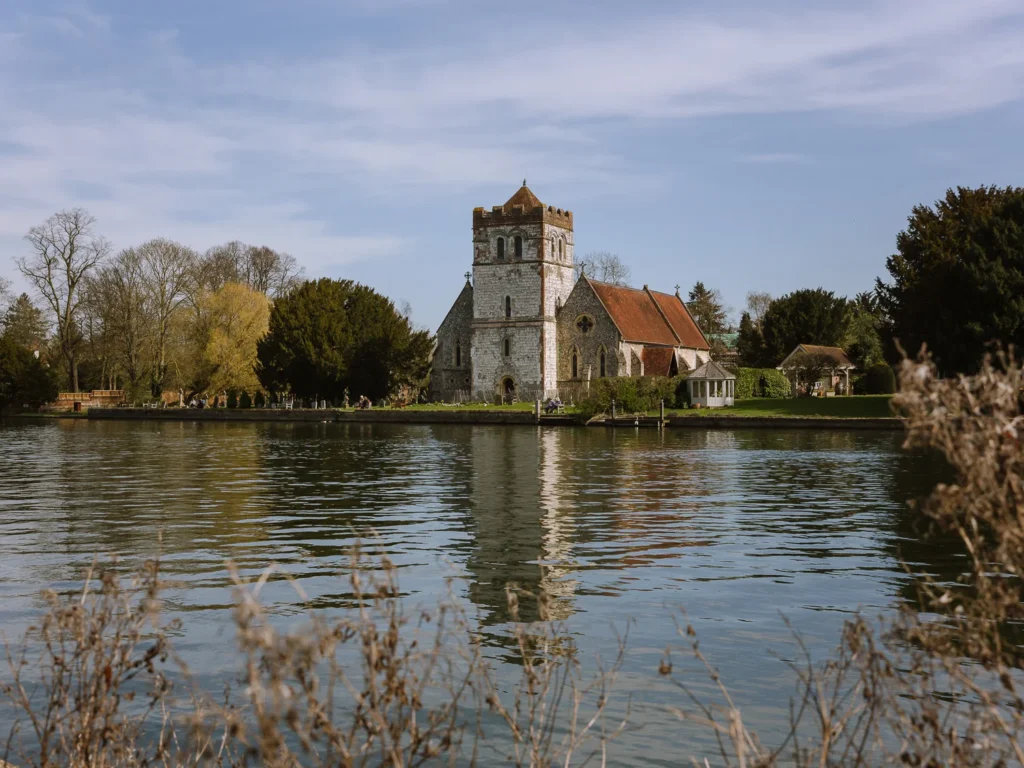 old church on the thames at marlow in the chilterns
