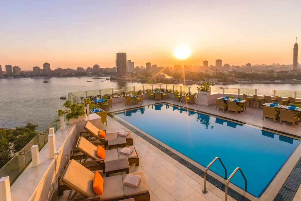 kempinski nile hotel cairo pool